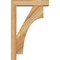 Ekena Millwork Westlake Block Rough Sawn Bracket w/ Offset Brace, Western Red Cedar, 4"W x 14"D x 22"H BKT0402X14X22WTL05RWR - alternate 4